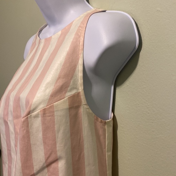 Zannza Couture | Pink & White Candy Stripe Dress/Tunic | NWT | M - Picture 10 of 11